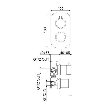 Смеситель для ванны и душа Webert Coral CO880601560 настенный черный