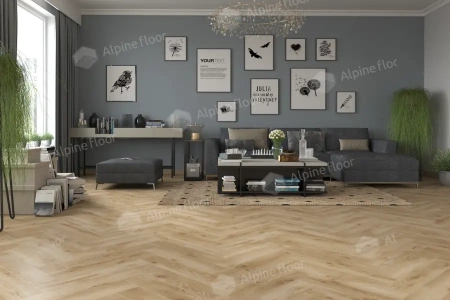 Ламинат Alpine Floor Ville 63266 Дуб Орпеза толщина 0.8 см 33 класс 643х131