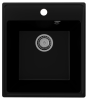 Кухонная мойка Ulgran Quartz Forte 425-07 43х49 цвет черный поверхность матовая