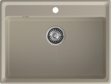 Кухонная мойка Granfest Level LV-660 топаз 66х50 цвет серый поверхность матовая