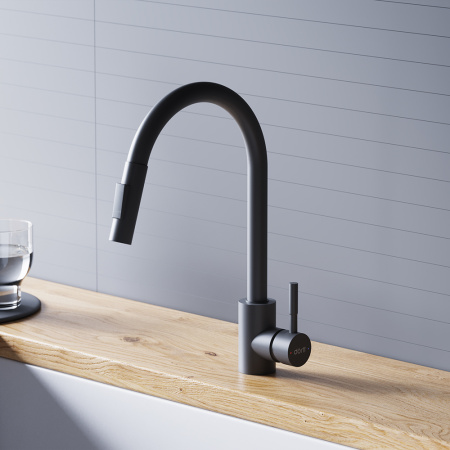Смеситель для кухни Dorff Logic D3007522 на мойку черный