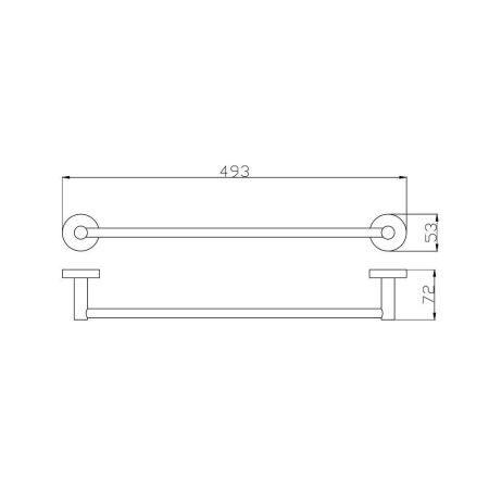 Полотенцедержатель RavSlezak Colorado COA0701/45ZK