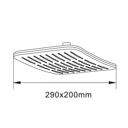 Верхний душ Orange  S10TS хром