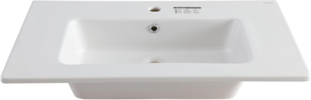 Раковина керамическая Allen Brau Fantasy 4.11012.20 82х47 полувстраиваемая цвет белый 1 отверстие под смеситель