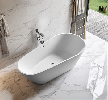 Ванна акриловая Cerutti SPA CT10504 170х80 отдельностоящая овальная с ножками Ванна акриловая Cerutti SPA CT10504 170х80 отдельностоящая овальная с ножками