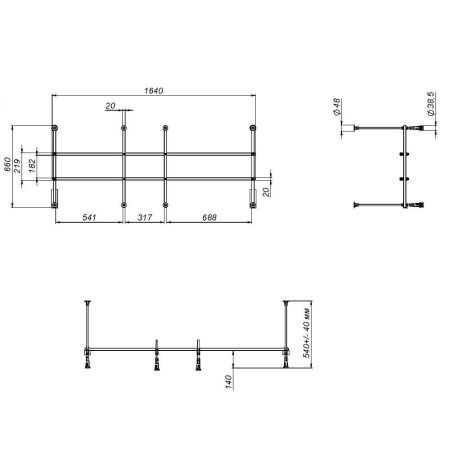 Каркас для ванны Am.Pm W01A-170-070W-R