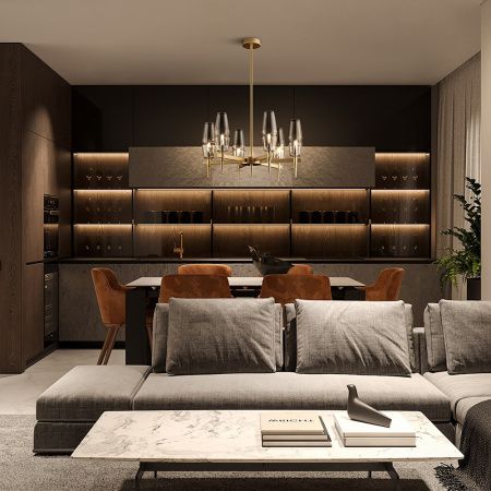 Люстра на штанге Maytoni Lita House H002PL-06G