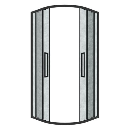 Душевой уголок Grossman Cosmo 301.K33.02.9090.21.02 90х90 стекло текстурное профиль черный без поддона