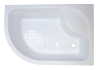 Душевой уголок Royal Bath BK RB8120BK-T-R 120х80 стекло прозрачное профиль белый с поддоном