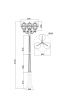 Парковый светильник Maytoni Outdoor Via (Виа) O023FL-03G