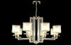 Люстра подвесная Crystal Lux Nicolas (Ницолас) NICOLAS SP-PL8 GOLD/WHITE