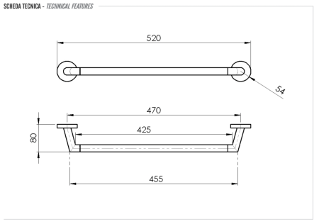 Полотенцедержатель Remer Guest GS40CFP