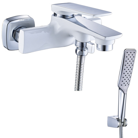 Смеситель для ванны LeMark Allegro LM5914CW настенный белый/хром без термостата
