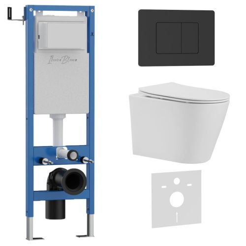 Комплект унитаз с инталляцией и клавишей смыва Iberica Blanca BURGOS ALTO IB.001M.BRA.234.112 - фото 2