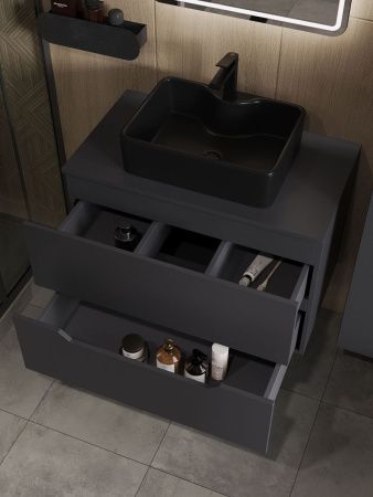 Тумба с раковиной Orange Line Li-80TugMDF+B01-475MB 80х50