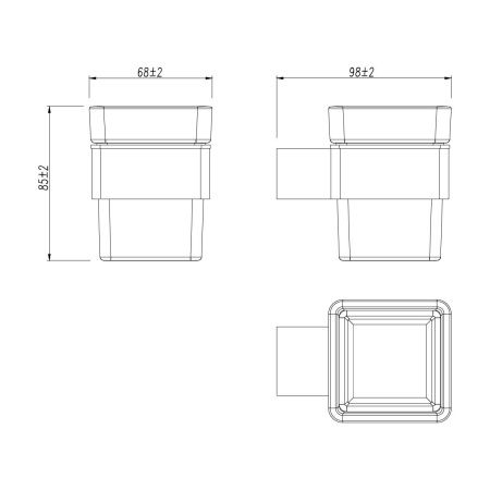 Стакан для зубных щеток LeMark Smooth line 9736015