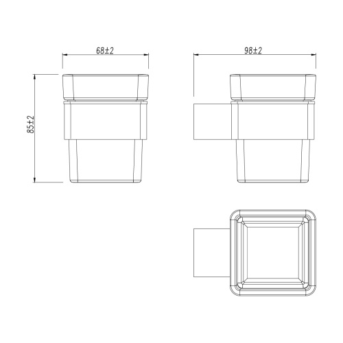 Стакан для зубных щеток LeMark Smooth line 9732014 - фото 4