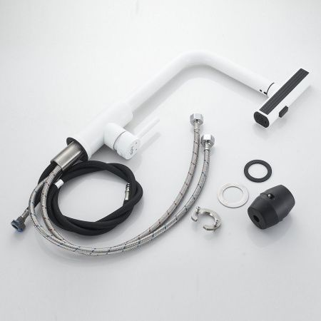 Смеситель для кухни Raffine F203C на мойку белый