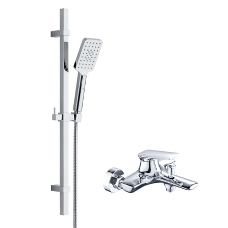 Душевая стойка Bond Cube B03-5200 настенная цвет хром глянцевый