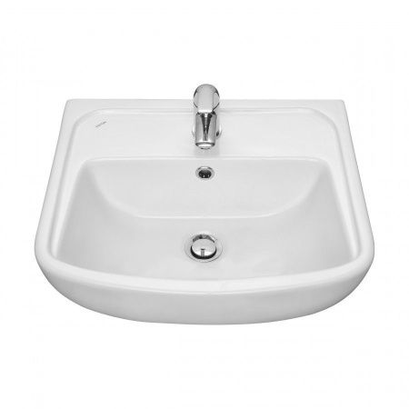 Раковина из сантехнического фарфора Santek Лонги 1WH501754 50х40 подвесная цвет белый 1 отверстие под смеситель