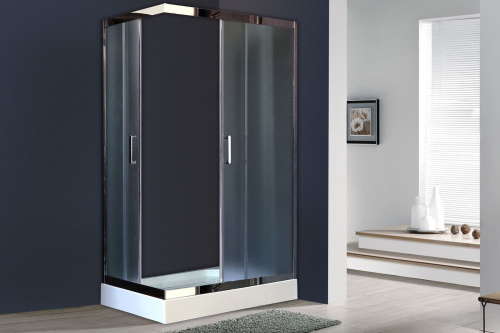 Душевой уголок Royal Bath HPD RB9120HPD-C-CH 120х90 стекло рифленое профиль хром глянцевый - фото 4