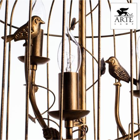 Люстра подвесная Arte Lamp Gabbia (Габбиа) A1865SP-3BG