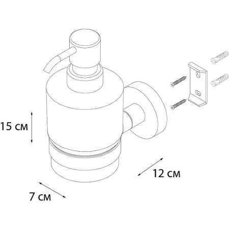 Дозатор жидкого мыла Fixsen Comfort chrome FX-85012