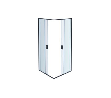 Душевой уголок Aquatek АРИЯ AQ ARI KV 09020BL 90х90 стекло прозрачное профиль черный без поддона