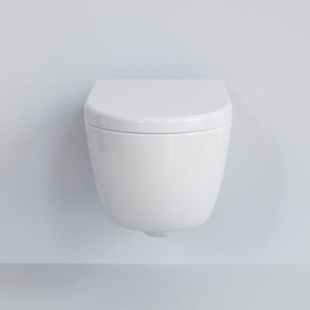 Унитаз подвесной Ambassador Abner 103T20001R-102T20001 белый с сиденьем микролифт