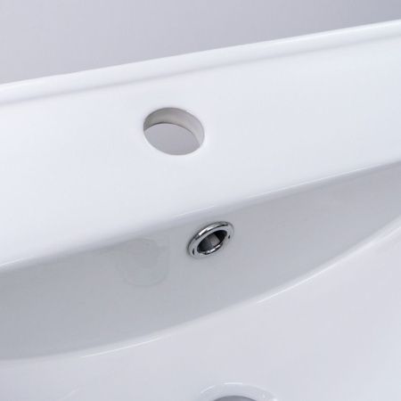 Раковина из сантехнического фарфора Melana 9070E-805 70х50 накладная цвет белый 1 отверстие под смеситель