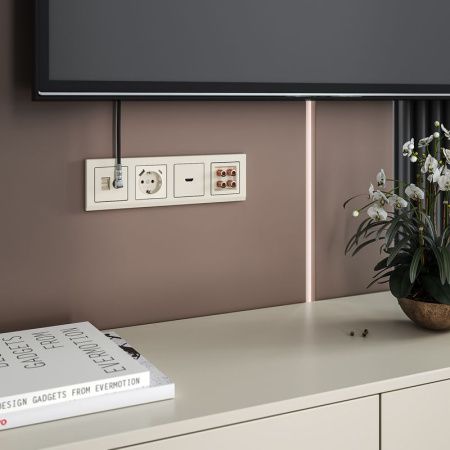 Розетка ТВ+Ethernet Werkel 4690389174476