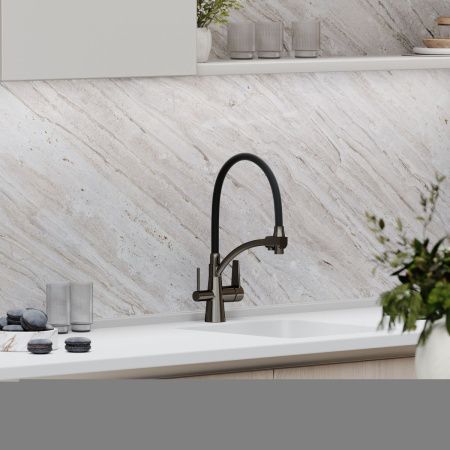 Смеситель для кухни Sancos Eri SC4001GG на мойку вороненая сталь