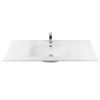 Раковина из сантехнического фарфора Bond Cube S05-1200 120х50 встраиваемая цвет белый 1 отверстие под смеситель