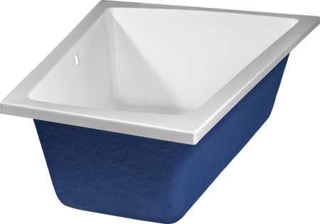 Ванна акриловая C-Bath CBA00501L 160х70 пристенная асимметричная