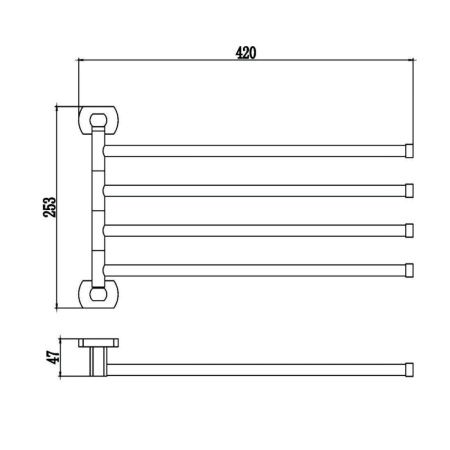 Полотенцедержатель Savol S-009904
