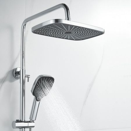 Душевая стойка Shevanik S6236 настенная цвет хром