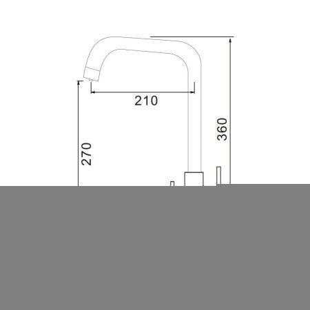 Смеситель для кухни Raffine F118C на мойку белый
