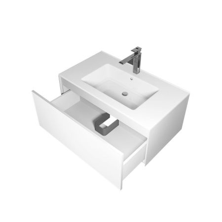 Тумба под раковину Uperwood Parma Premium 3930205466 90х50 подвесная цвет белый