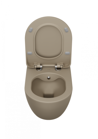 Чаша унитаза подвесная Creavit Free FE322-00CM00E-0000 цвет бежевый без сиденья смыв торнадо