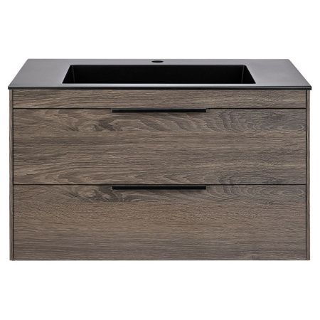Тумба под раковину Vincea Chiara 2D VMC-2C2800RO 80х50 подвесная цвет коричневый