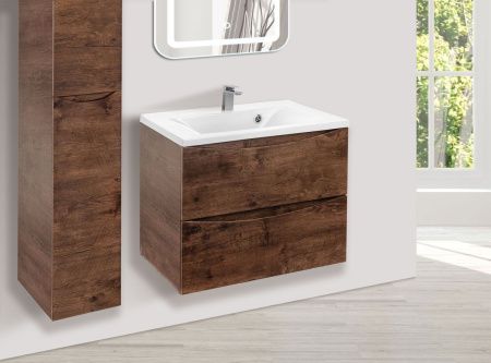 Тумба под раковину Vincea Mia VMC-2MA650RW 60х50 подвесная цвет коричневый