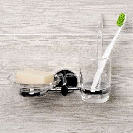 Стакан с мыльницей WasserKRAFT 6226