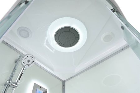 Душевая кабина AvaCan D D5080LED 80х80 четверть круга с крышей ориентация универсальная