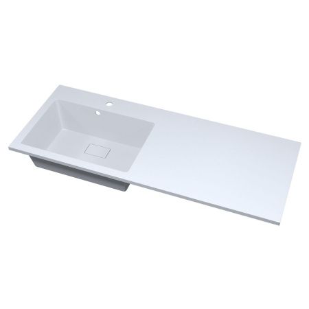 Раковина из искусственного камня Uperwood Cosmos 291020411 120х50 над стиральной машиной цвет белый