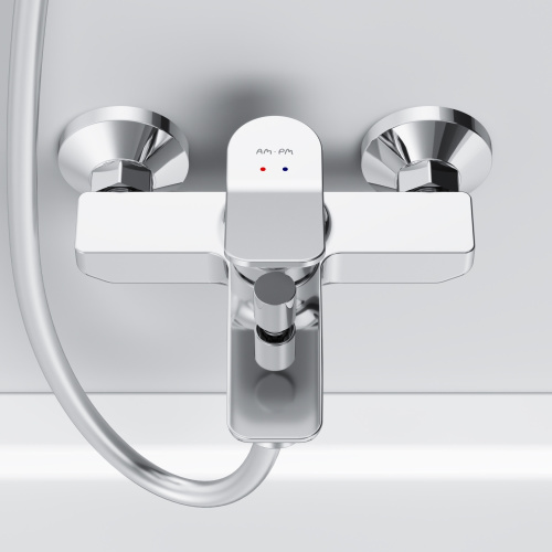 Смеситель для ванны и душа Am.Pm X-Joy F85A10000 настенный хром без термостата - фото 5