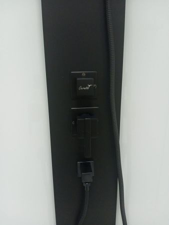 Душевая кабина Cerutti SPA CHIKA901B 90х90 пятиугольная без крыши ориентация универсальная
