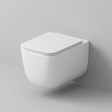 Унитаз подвесной Grossman Торнадо GR-4409SQ белый с сиденьем микролифт безободковый смыв торнадо