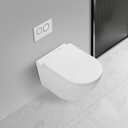 Унитаз подвесной Vincea Globo VT1-14T белый с сиденьем микролифт безободковый смыв торнадо