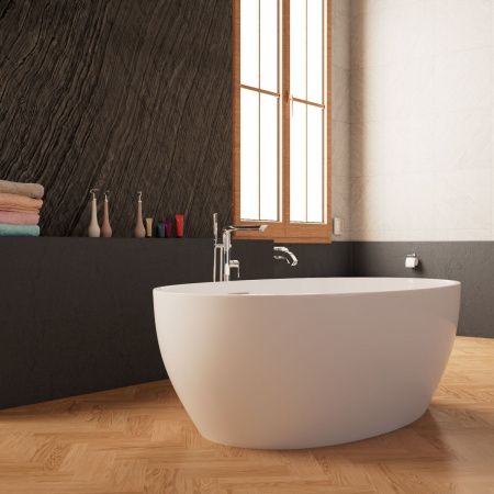 Ванна акриловая Frank 12529 175х105 отдельностоящая овальная с ножками