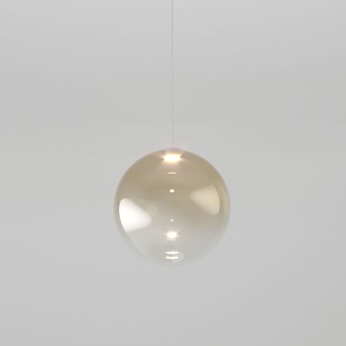 Светильник подвесной Eurosvet Wonder (Вондер) 50231/1 LED янтарный - фото 3